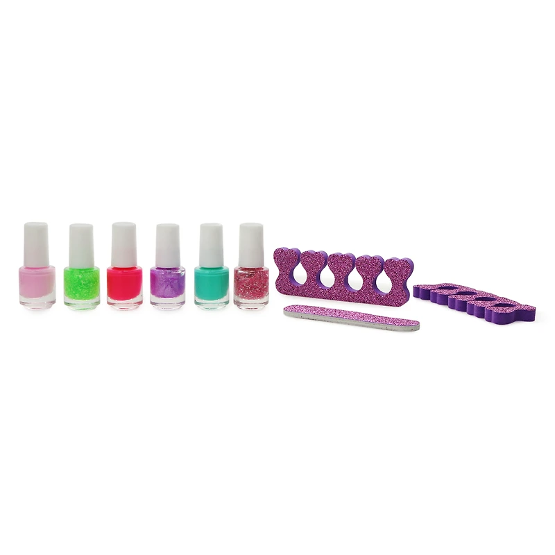 butterfly nail kit with 6 x nail polish