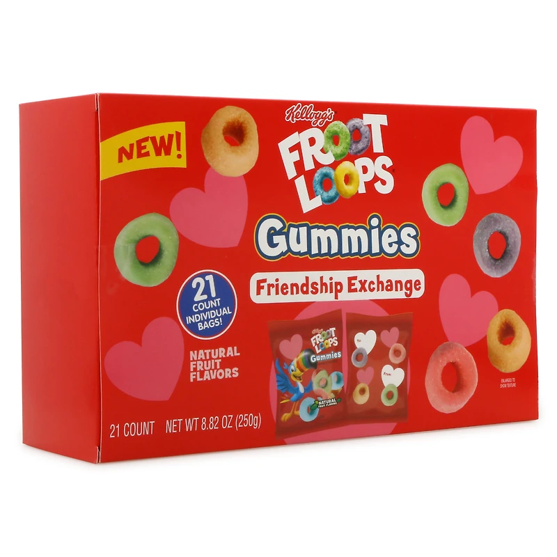 froot loops® gummies valentine friendship exchange 21-count