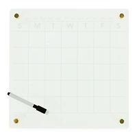 clear acrylic dry erase wall calendar 12in x 12in