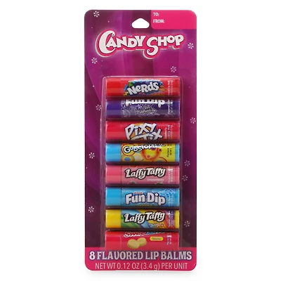 candy shop flavored lip balms 8-count