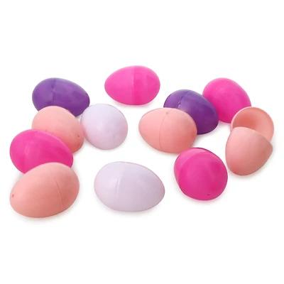 12-count fillable easter eggs, warm colors