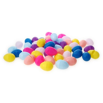 50-count fillable easter eggs, assorted colors