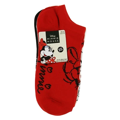 Disney Minnie Mouse ankle socks 5-pack