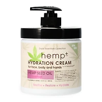 hemp+ hydration cream with hemp seed oil + rosehip 16.9 fl.oz