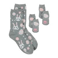 easter cat & owner socks matching set