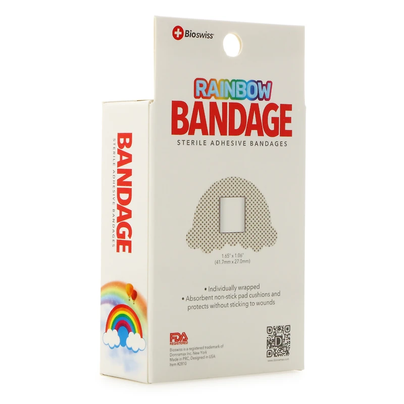 bioswiss® rainbow bandages 24-count