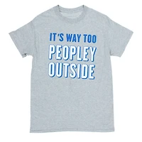 it's way too peopley outside graphic tee - extra large