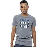 it's way too peopley outside graphic tee - extra large