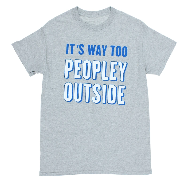 it's way too peopley outside graphic tee - extra large