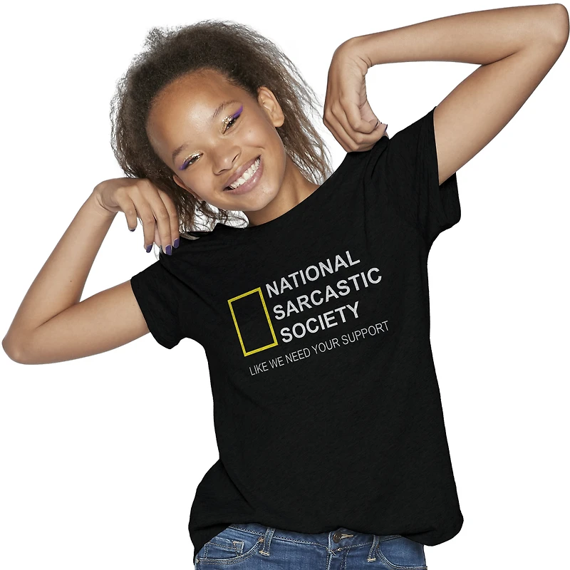 national sarcastic society graphic tee - large