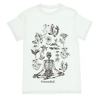 yoga skeleton graphic tee