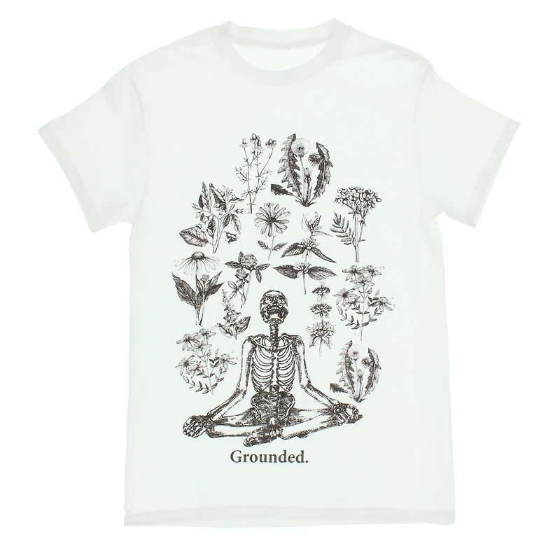 yoga skeleton graphic tee