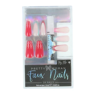 Pretty Woman Faux Nails 24-Piece Set