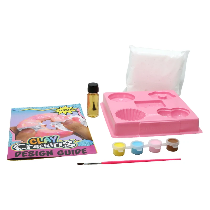 clay cracking asmr craft kit - sweet treats