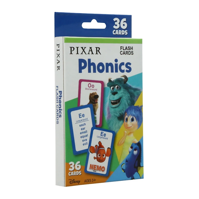Disney-PIXAR® phonics flash cards 36-count