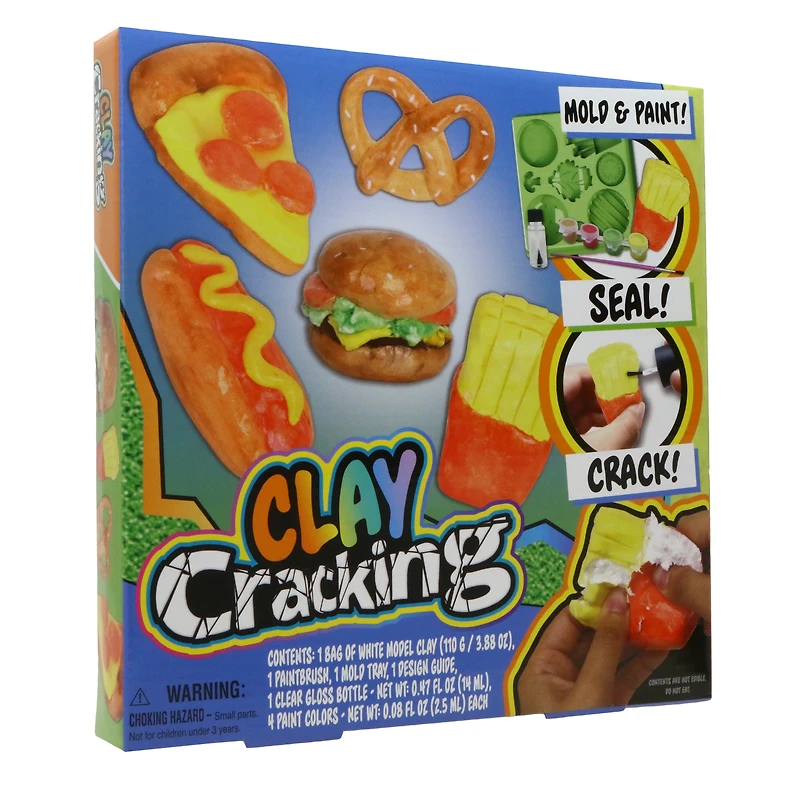 clay cracking asmr craft kit - foodie treats