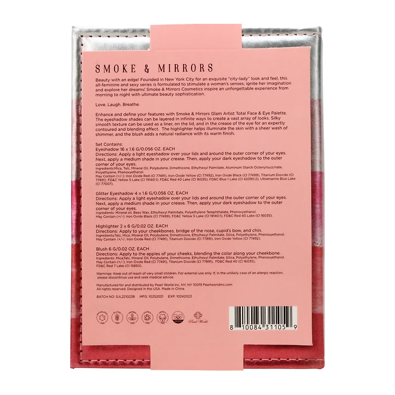 smoke & mirrors forever chic makeup palette 23-piece