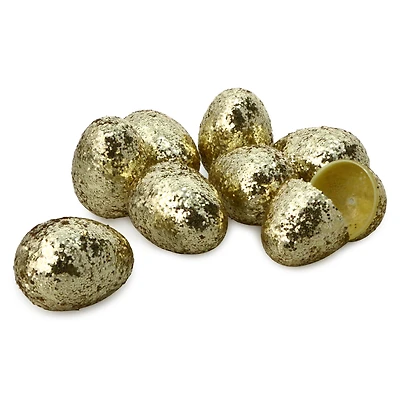 8-count fillable pastel glitter easter eggs