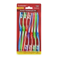 brush buddies® 7-count family toothbrush set