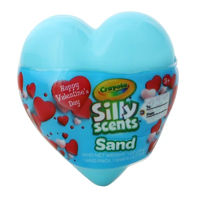 valentine's crayola® silly scents sand & heart cutter toy set 1oz