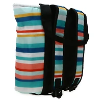 striped cooler backpack 16.5in