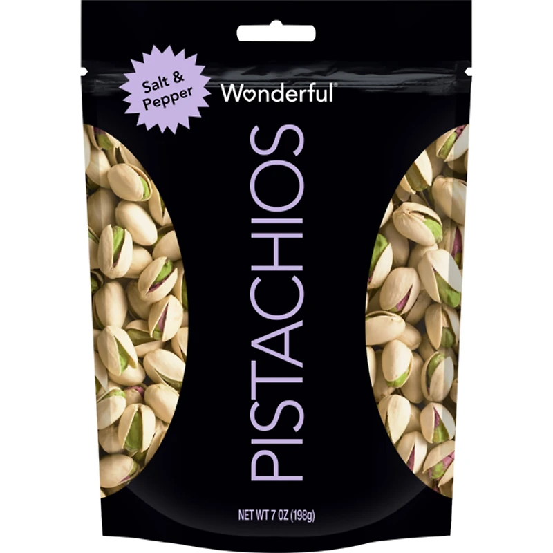 wonderful® pistachios salt & pepper, in shell 7oz