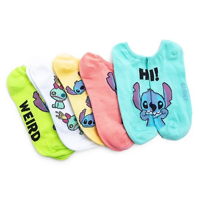 disney© lilo & stitch™ no show socks - fun words 5 pack