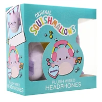 squishmallows™ plush wired headphones