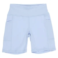 Black High Waist Bike Shorts w/ Pockets