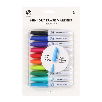 u brands® mini dry erase markers 10-count