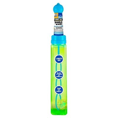 light up bubble wand & solution 6.7oz