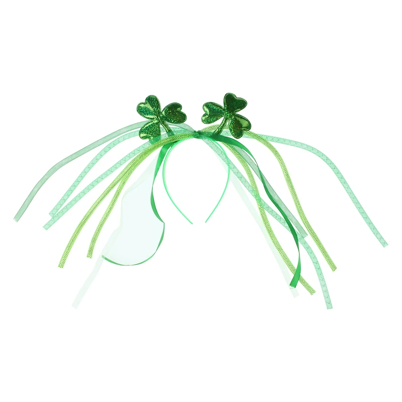 st. patrick's day party dreads & shamrocks headband