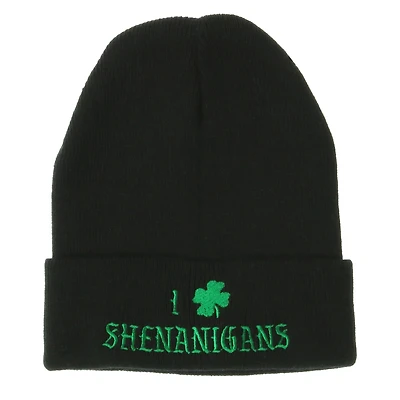 St. Patrick's Day 'Feelin' Lucky' Green Beanie Hat