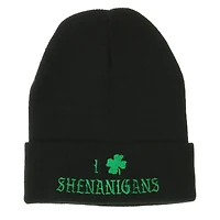 St. Patrick's Day 'Feelin' Lucky' Green Beanie Hat