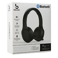 wireless bluetooth® headset with boom mic - black