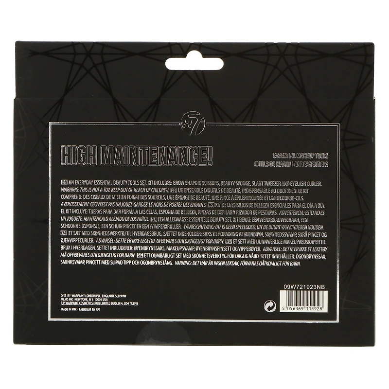 w7® essential makeup tools 4-piece set