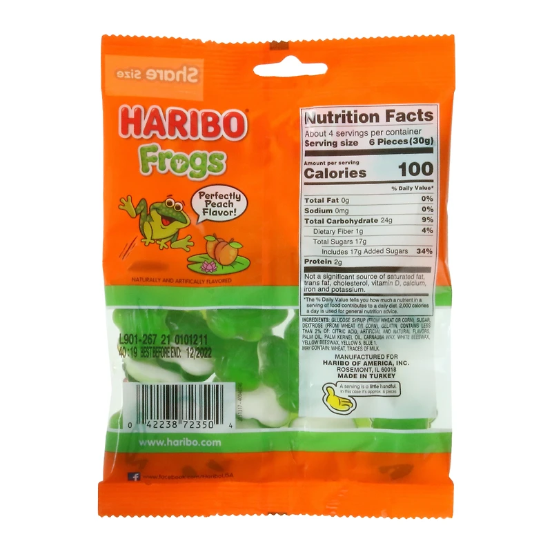 haribo® frogs gummi candy 4oz