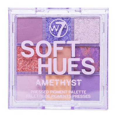 w7® soft hues amethyst 9-piece eye shadow palette