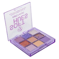 w7® soft hues amethyst 9-piece eye shadow palette