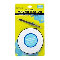 10x magnifying mirror with suction cup & tweezers