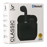 classic bluetooth® earbuds with mic & touch control