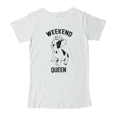 juniors 'weekend queen' graphic tee
