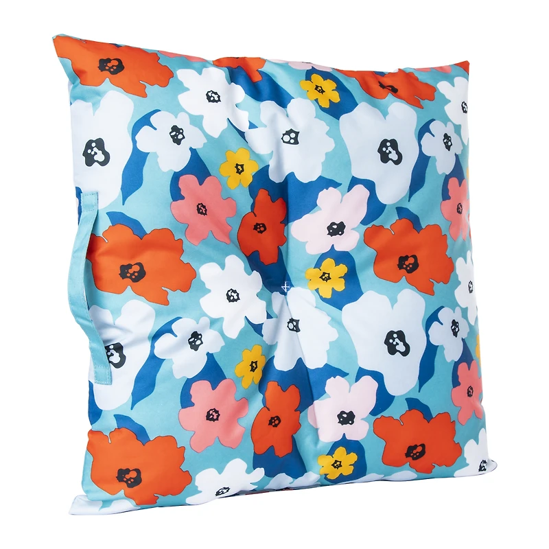 striped outdoor bolster pillow 14in