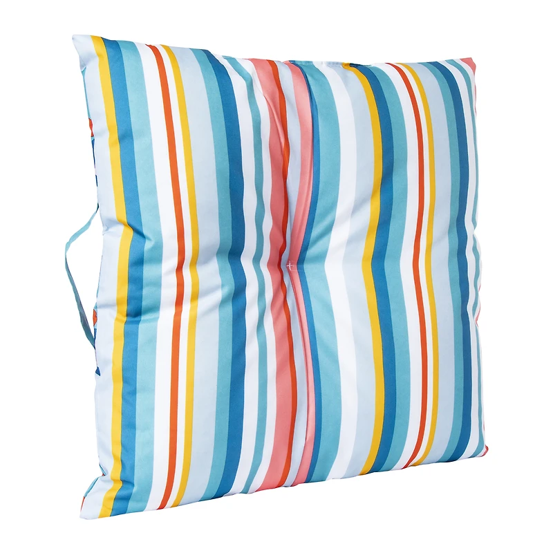 striped outdoor bolster pillow 14in