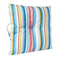 striped outdoor bolster pillow 14in