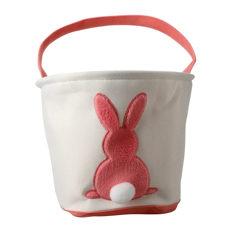 10in bunny butt canvas easter basket