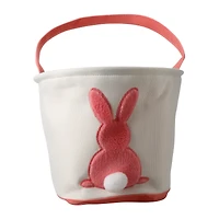 10in bunny butt canvas easter basket