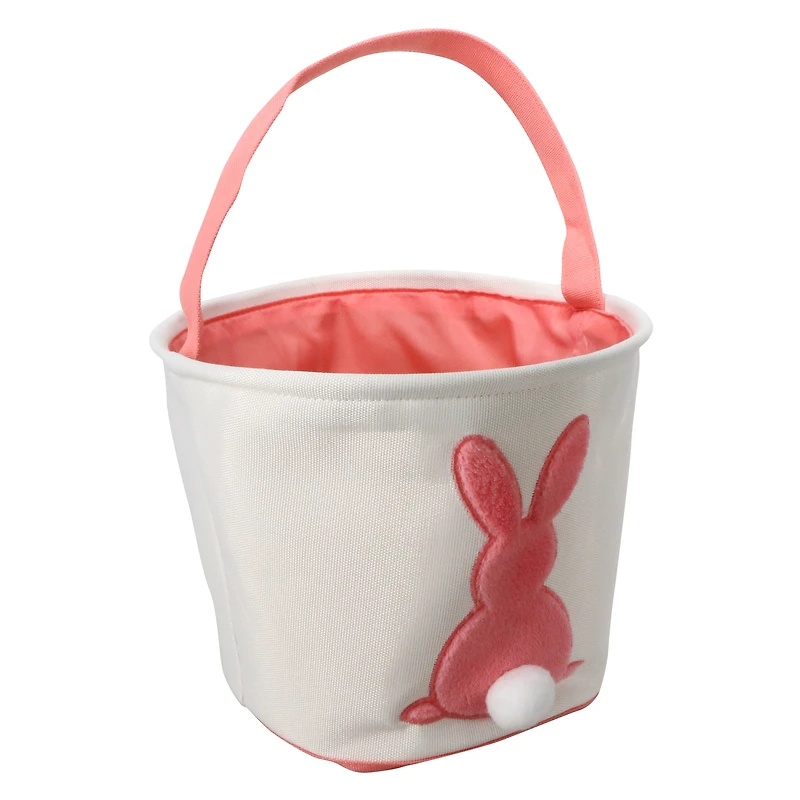 10in bunny butt canvas easter basket