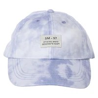 tie dye baseball cap with utility patch
