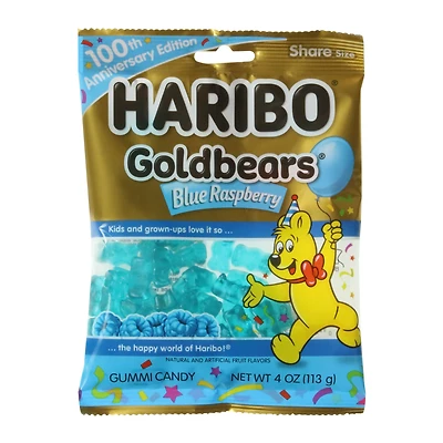 Haribo® 100Th Anniversary Blue Raspberry Goldbears® 4oz